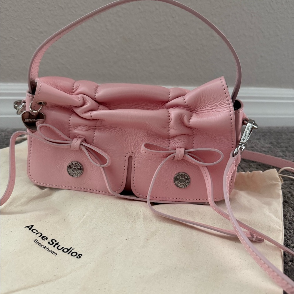 Acne Pink Leather Women's Bag